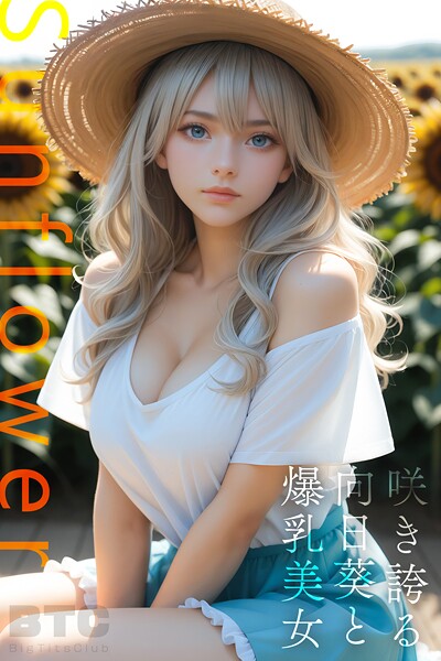 【写真集】Sunflower 咲き誇る向日葵と爆乳美女【BigTitsClub】【vol.080】❤BTCブックス