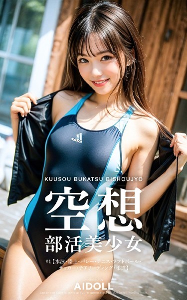 【写真集】空想部活美少女 ＃1 【水泳・陸上・バレー・テニス・ソフトボール・サッカー・チアリーディング・柔道】❤—-