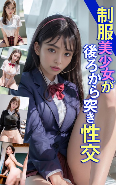 【制服】制服美少女が後ろから突き性交❤DTS dream factory