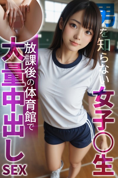 【写真集】男を知らない女子〇生 放課後の体育館で大量中出しSEX〜AI2次元美女〜❤AI Beautiful Girl