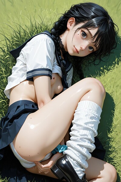 【フルカラー】AI Girl Book 〜芝生の純潔パノラマ〜❤AI Girl Book